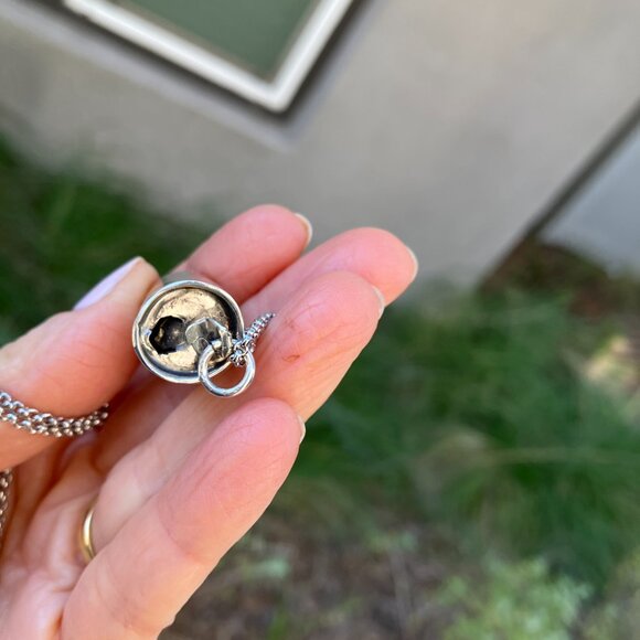 Sage Silver Sterling silver 1 inch beer can charm and chain necklace - Picture 3 of 9